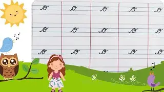 Cursive writing for beginners | learn how to write small cursive letter o |Teaching cursive o 