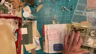 Tag toppers, side page tabs and page side embellishments for junk journals