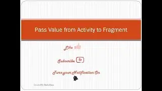 How to Pass value from Activity to Fragment