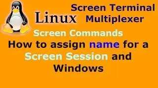 How to assign name for a Screen Session and Windows - Terminal Multiplexer Linux Unix