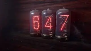 3d Nixie tubes render.