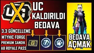 UC KALDIRILDI BEDAVA ÖDÜLLER | YENİ NİHAİ | 3.3 GÜNCELLEME MYTHIC FORGE PREMIUM A8 RP | PUBG MOBILE