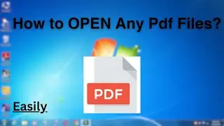 How to OPEN  Pdf Any Files in Computer/Laptop? (Windows)