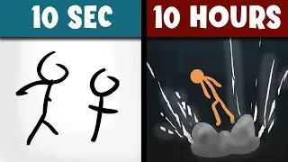 Animating a STICK FIGHT in 10 Seconds vs 10 Hours