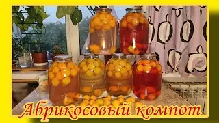 Компот из абрикосов на зиму. Абрикосовый компот.