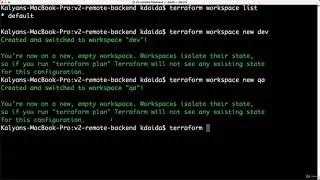 84.   Remote Backends with Workspaces