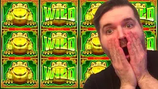 EPIC WINNING On MONEY FROG Slot Machine On FREE PLAY!