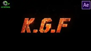 KGF 2 Title Card Making | KGF Chapter 2 Movie title Animation Tutorial with free Template