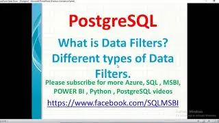 Postgresql Tutorials | Data Filters in Postgresql | postgresql where , in ,limit , between , like