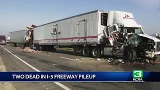2 dead after massive, 35-vehicle pileup on I-5 in Southern California