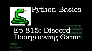 Python Basics Tutorial Door Guessing Challenge || Discord Community