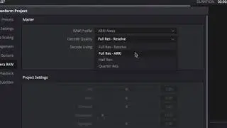 A quick DaVinci Resolve tip for those who forget to set the debayer back to full before rendering