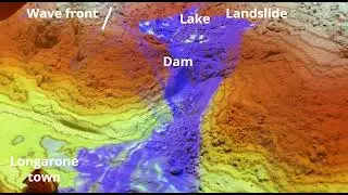 Vajont landslide - ARsandbox simulation