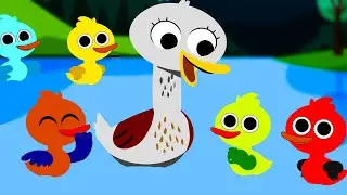 Five Coloured Ducks | Nursery Rhymes and Kids Song | Five Little Ducks