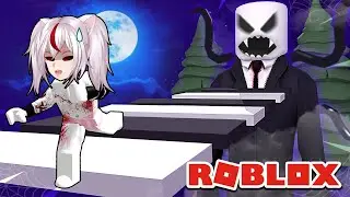 ПОБЕГ ОТ МОНСТРОВ в Роблокс Обби! 😨 Говорящая Кошка проходит The Horror Obby Roblox в 3 часа ночи