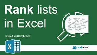 Rank a number in Excel against a list to see where it ranks (top to bottom or bottom to top)