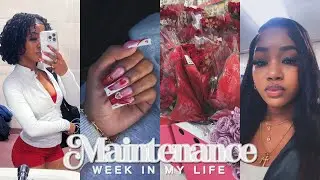 MAINTENANCE VLOG | facial, nail appt, hygiene shopping, new hair, working out