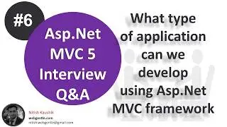 (#6) Type of applications can be developed using Asp.Net MVC | MVC Interview questions and answers