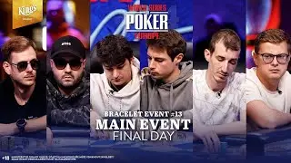 🏆 WSOPE 2024: Main Event Final Table | €1.3M for 1st | live from King's Resort 👑