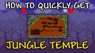 How to Quickly Find JUNGLE TEMPLE in Terraia 1.4.4.9 | Jungle Temple Terraria