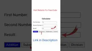 Subscribe For More ||  Simple Calculator Using Javascript