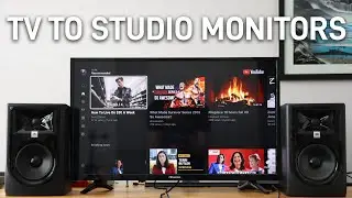 How to connect studio monitors/speakers to a tv | JBL 305p mkII to Hisense smart tv