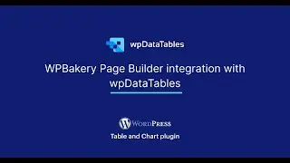 WPBakery Page Builder integration with wpDataTables