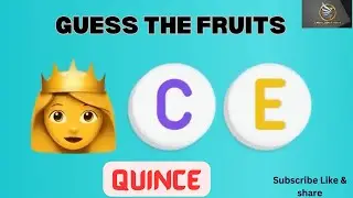 Guess the Fruits by Emoji || Emoji fun  puzzle game