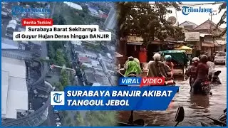 Banjir Surabaya Akibat Tanggul Jebol Banyak Kendaraan Mogok