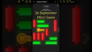 Mini Game Today 26 September Hamster Kombat How To Solve Mini Game Puzzle in Hamster Kombat (100%)