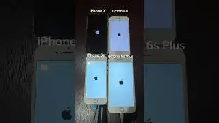 iPhone 6s vs iPhone 6s Plus vs iPhone 8 vs iPhone X boot up test 