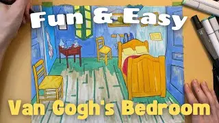 How to Draw Vincent Van Gogh’s Bedroom | For kids, teens & teachers