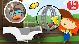 Spielspaß mit Doctor McWheelie. Wie haben die Autos früher ausgesehen? 3 Kinder Cartoons auf Deutsch