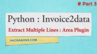 Python Invoice2data : Extract Multiple Lines in PDF | Extract Address Field 