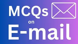 Multiple choice questions on Email #computerawarenessMCQ, #Emailmcq, #computerquiz