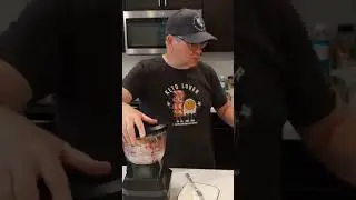 Blending the strawberry fat bombs ingredients