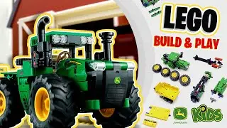 LEGO Build and Play Stop Motion!  🚜  | John Deere Kids