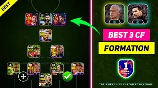 Top 5 Best 3CF Custom Formations In eFootball 2024 Mobile || Best 3CF Formation In eFootball 24