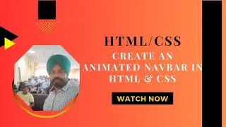 Create an Animated Navbar in HTML & CSS | Step-by-Step Tutorial for Beginners