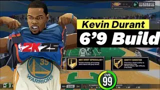 NBA 2K25 Presents: Kevin Durant at the Rec (best 6’9 Small Forward Build)