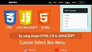Create A Custom Select Dropdown Menu in HTML CSS & JavaScript