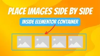 Place images side by side inside an Elementor Flexbox Container