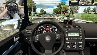 Euro Truck Simulator 2 - Volkswagen Golf Mk5 [Steering Wheel Gameplay]