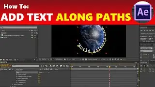 How To: Animate Text Along Paths in After Effects
