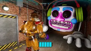 What if you hide in Freddy with DJ Music Man chasing you? - Five Nights at Freddys: Security Breach