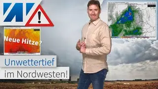 Unwetterwarnung: Morgen nach 40 °C bei Hamburg, im Nordwesten schwere Gewitter! Montag neue Hitze.