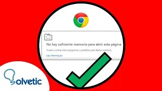 ⚠️ NO HAY SUFICIENTE MEMORIA PARA ABRIR ESTA PAGINA Windows 10 Chrome ✔️ SOLUCION