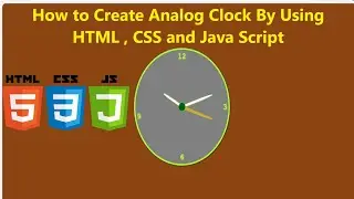 Analog Clock with HTML, CSS, and JavaScript  #analogclock