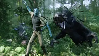 Avatar : Jake sully being chased by a thanator scene HD