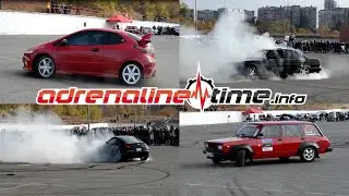 Шальной День Автомобилиста! Burnout BMW, Nissan, Opel. Слалом и Автозвук.